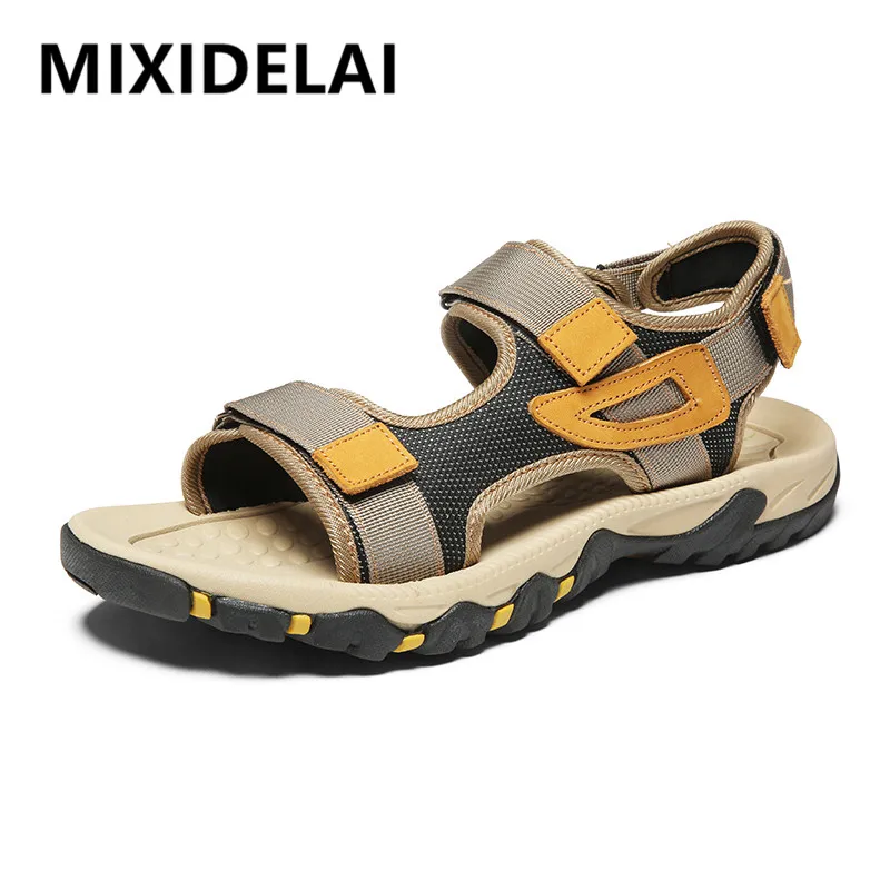 Große Größe Sommer Komfortable Outdoor männer Sandalen Leichte Männer Schuhe Für Männliche Casual Schuhe Wasser Zu Fuß Weiche Strand Sandalen