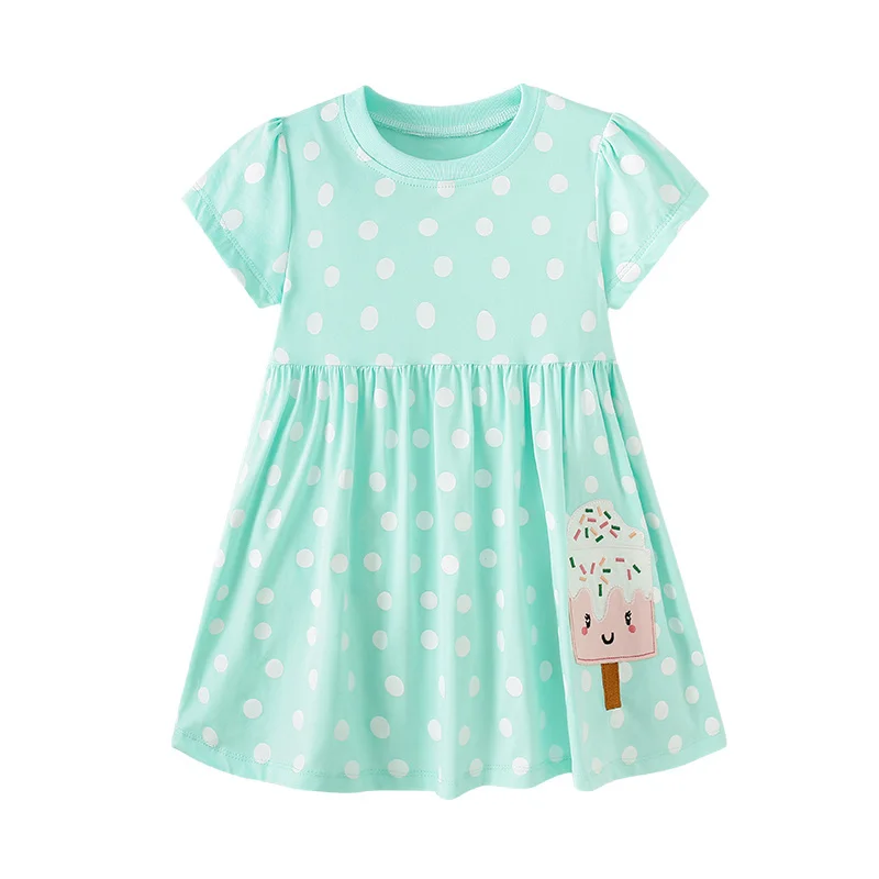 Spring meter 2-7t Neuankömmling Sommer Mädchen Kleider Eis Kinder heiß verkaufen Baby Sommer Kleider Kleidung Kleider Party Geburtstag Image
