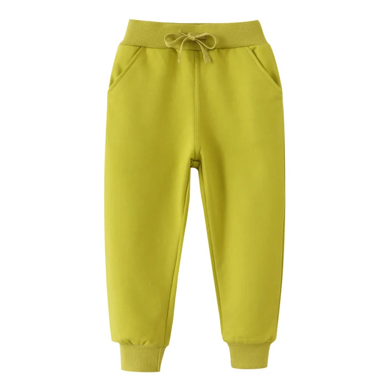 Jumping Meters 2-7T Herbst Frühling kinder Hosen Hosen Plain Heißer Verkauf Jungen Mädchen Jogginghose Kinder Jogginghose Image