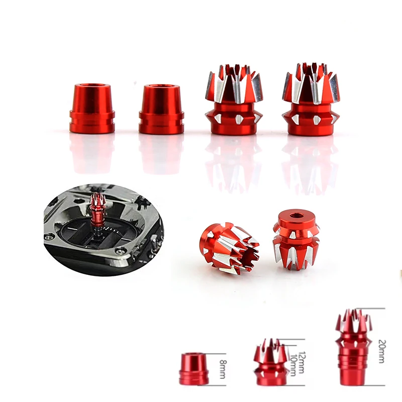 M3 CNC-Aluminium-Stabenden für Futaba/FlySky/Jumper/FRsky/RadioLink-Sender – universelles Gimbal-Upgrade Image