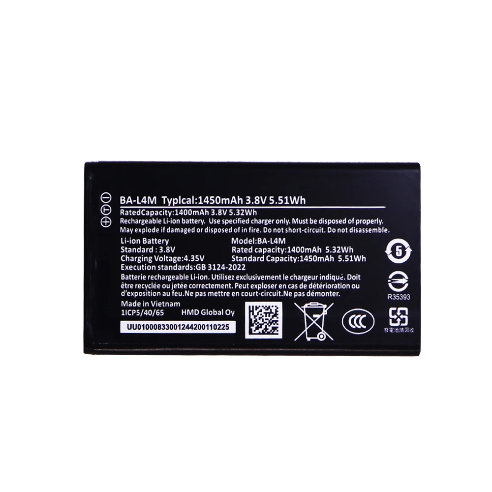 Bestseller 1450mAh 3,8V BA-L4M BA L4M BAL4M Für Nokia 220 4G 235 4G 3210 4G Wiederaufladbarer Handy-Akku Image