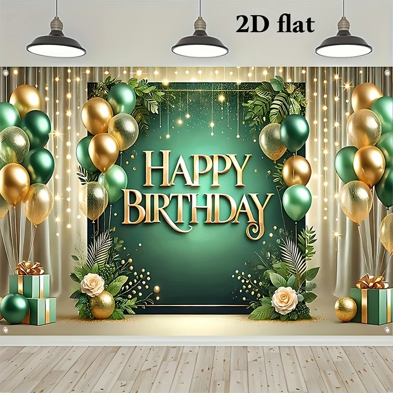 1 Stück, 2D-Flach, Einzelpackung, Stoff für Geburtstagsfeiern, Geburtstagsparty-Dekoration, Feierdekoration, Fotografie-Requisiten, wsj Image