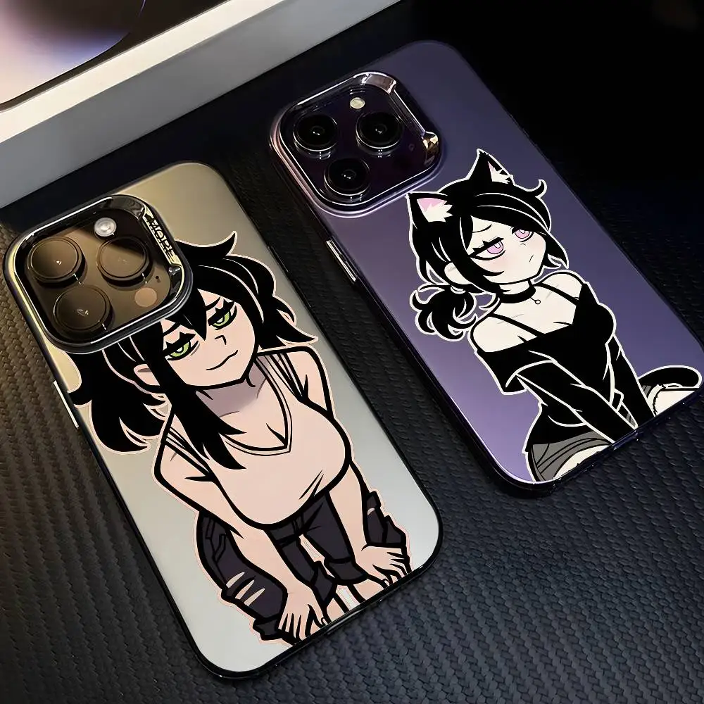 Sarg von Andy und Leyley Handyhülle für iPhone 17, 16, 15, 14, 13, 12, 11, Pro Max, luftlich, mehrfarbig, matt, lasermetallisch, Aurora Funda Image