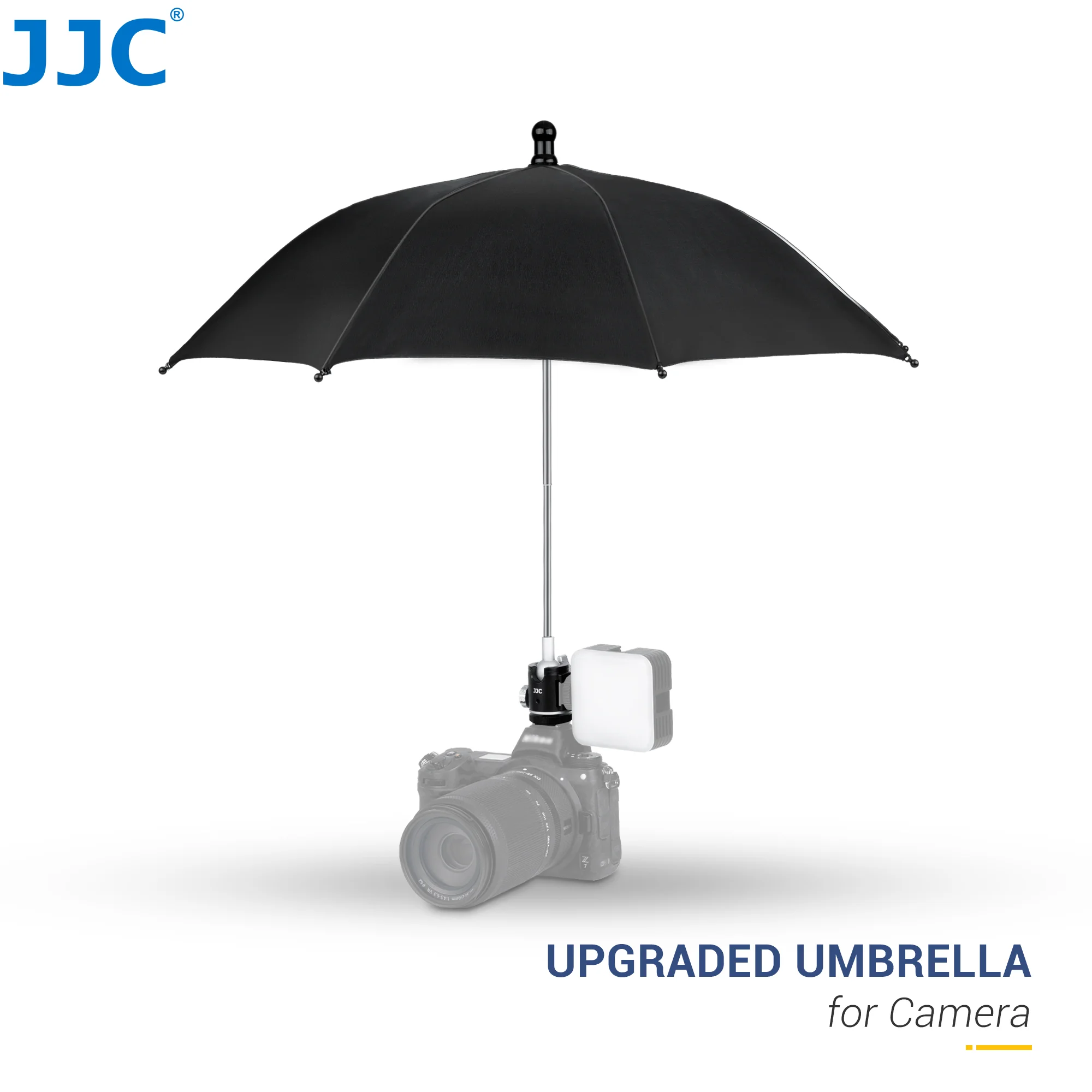 JJC Kamera Blitzschuh Regenschirm Regenschutz Schutz Sonnenschirm für Canon R6 Mark II EOS R10 R8 R7 R6 R5 R3 Sony a7R V a7 IV Nikon Z8 Image