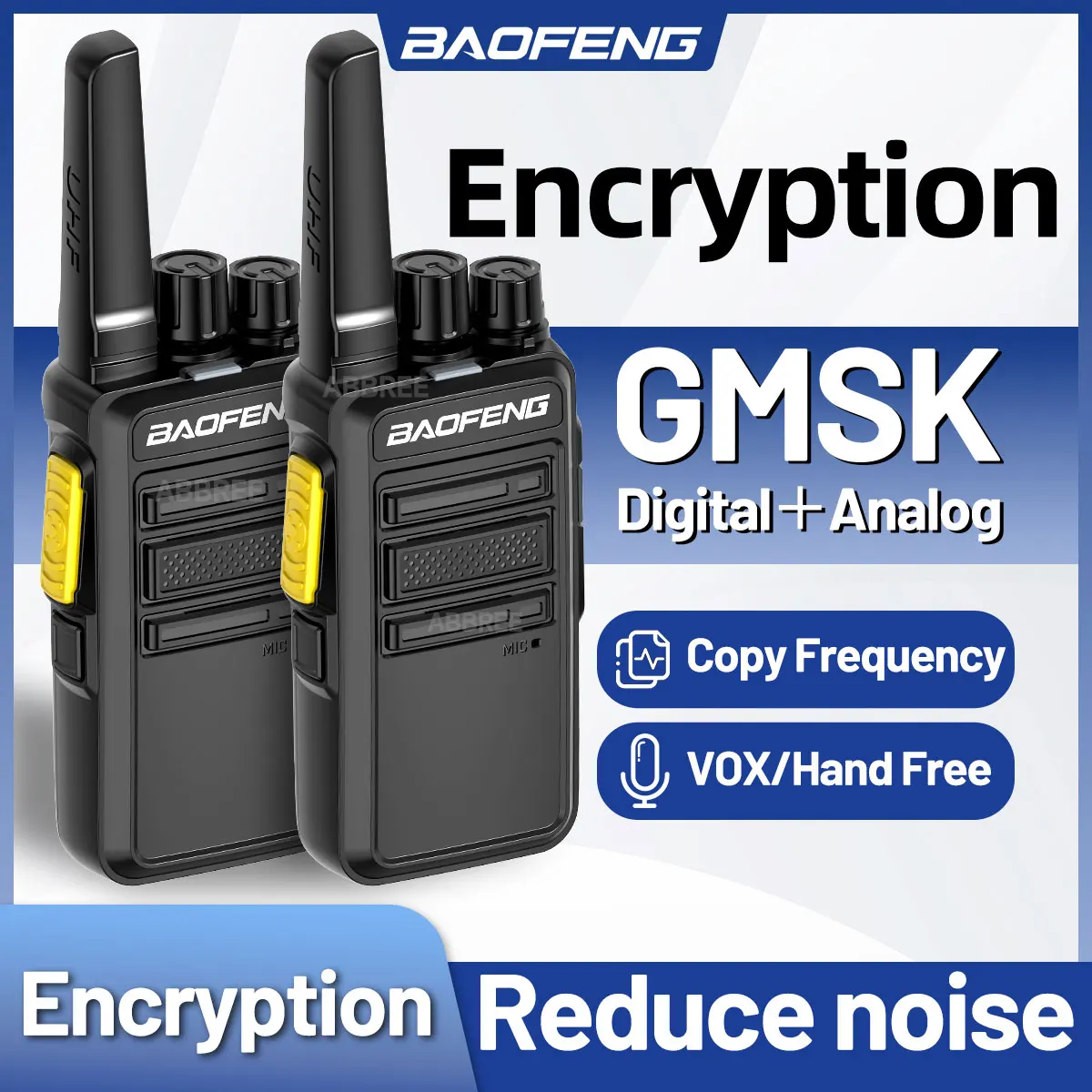 2PCS Baofeng BF-V12D GMSK Digital Walkie Talkie Verschlüsselt Anruf HD Radio Rauschunterdrückung 2s Kopie Zwei Weg Radio BF-888S Upgrade Image