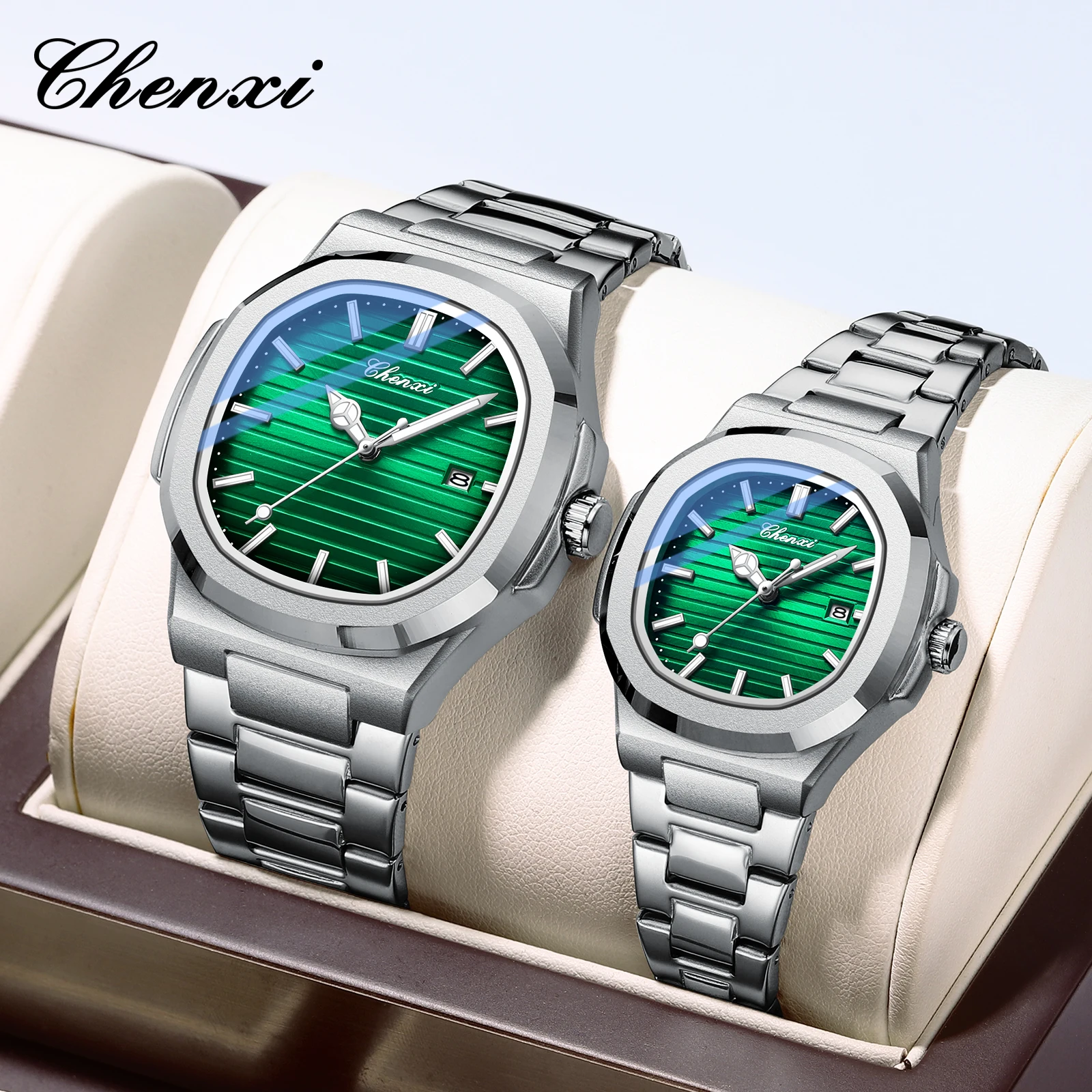 CHENXI 8222 Damenmode, Luxus-Quarz-Armbanduhr, Damenuhr, 2025, neues Produkt, Herren- und Damenuhr Image