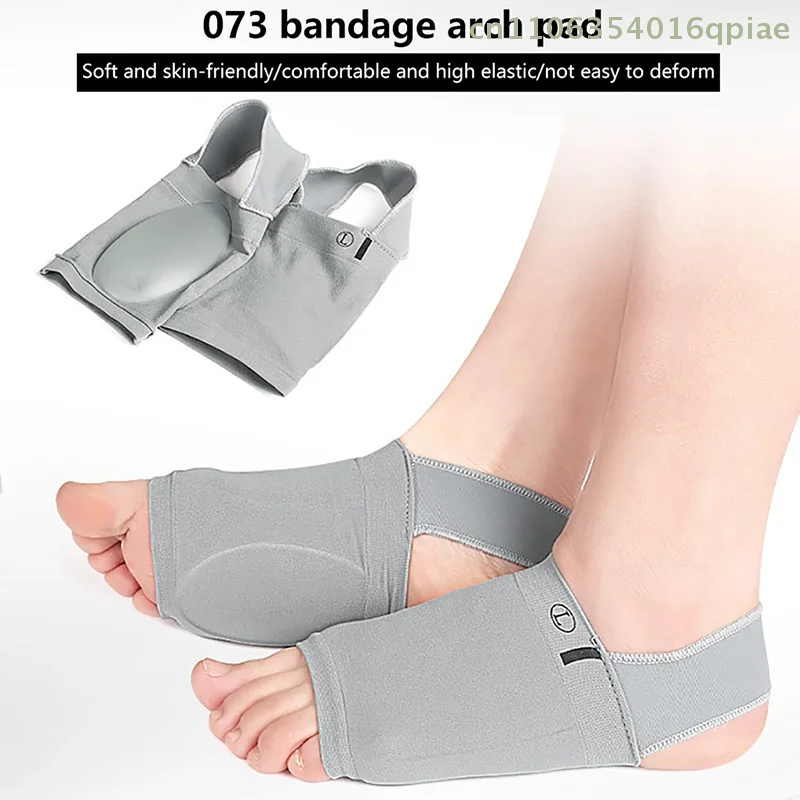 1 Paar Fußgewölbestützen-Einlegesohlen für Plantarfasziitis, Fersensporn, Fußpflege, Plattfüße, Schmerzlinderung, Einlegesohlen-Socken, orthopädische Einlagenpolster Image