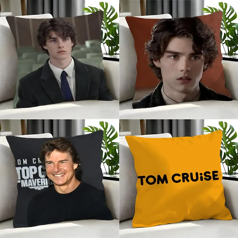 Film – Tom Cruise Kissenbezug, Kissenbezug-Set, 4-teilig, 50 x 50, 45 x 45, 40 x 40, Kissenbezug, dekorativ, für Sofa, Heimdekoration