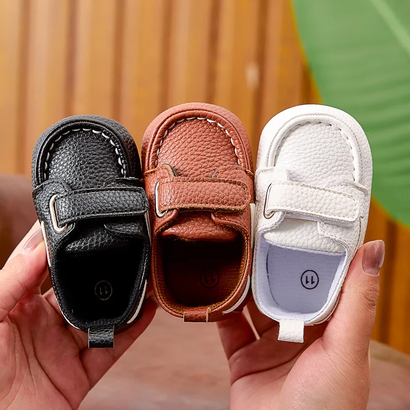 Frühlings- und Herbstsaison-Slipper für 0-6-12 Monate alte Jungen und Mädchen, 0-1 Jahr alte Babyschuhe mit weicher Sohle, modische Slip-On-Laufschuhe
