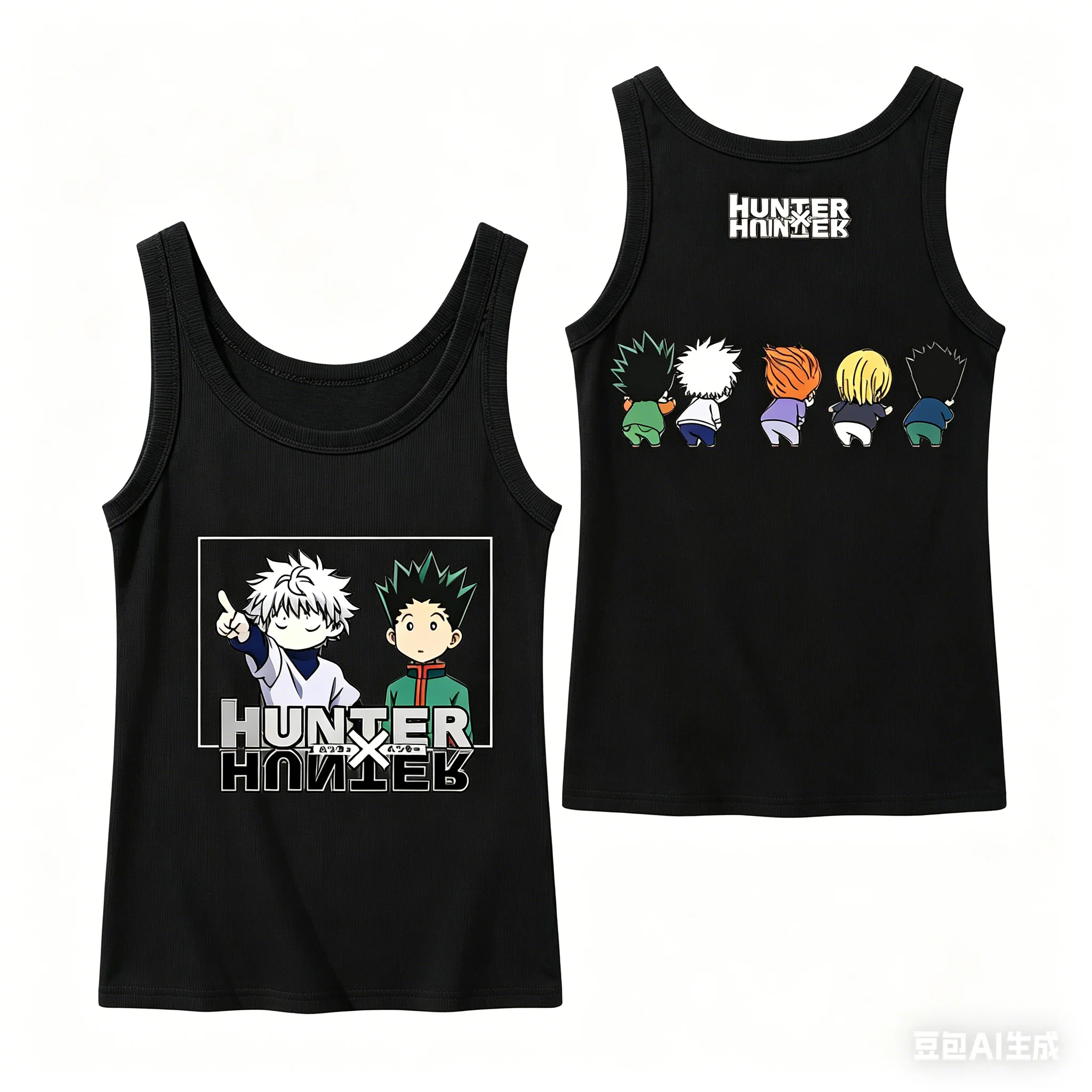 HUNTER x HUNTER Geripptes Tanktop Streetwear Anime Lover New Model Personality Clothes Ganzjährige Kleidung Klassisches Streetwear-Tanktop