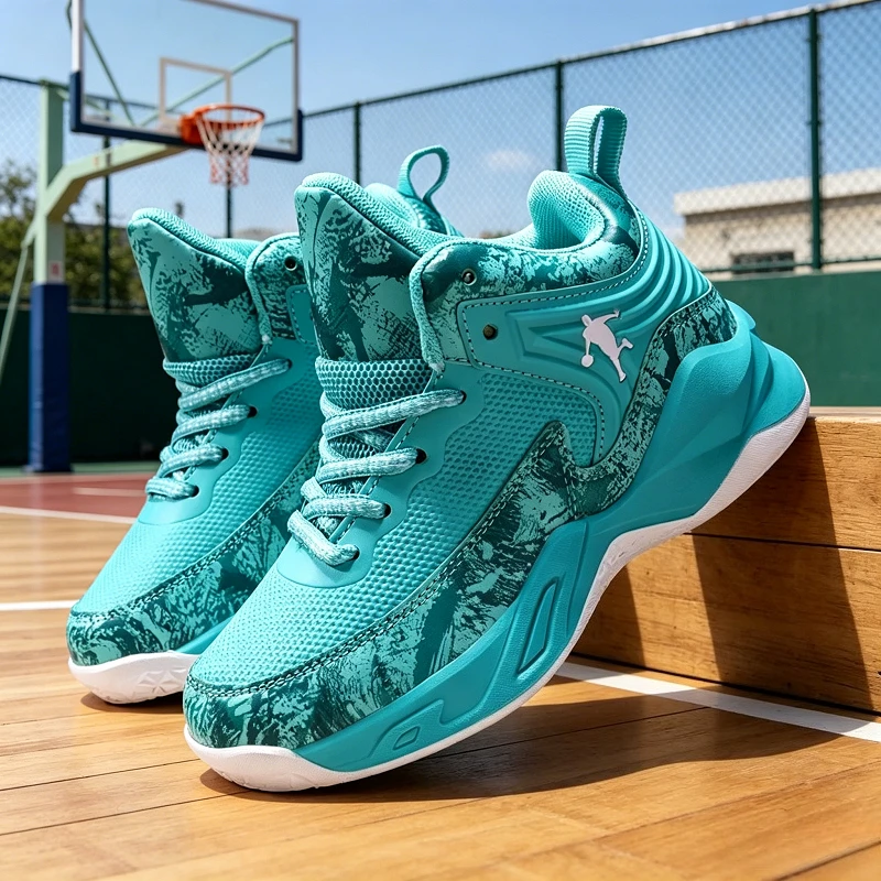 Kinder-Sportschuhe 2026 Neue Jungen Marken-Basketballschuhe für Kinder Sneakers mit Dicker Sohle Rutschfeste Kinder-Jungen-Basket-Trainer-Schuhe
