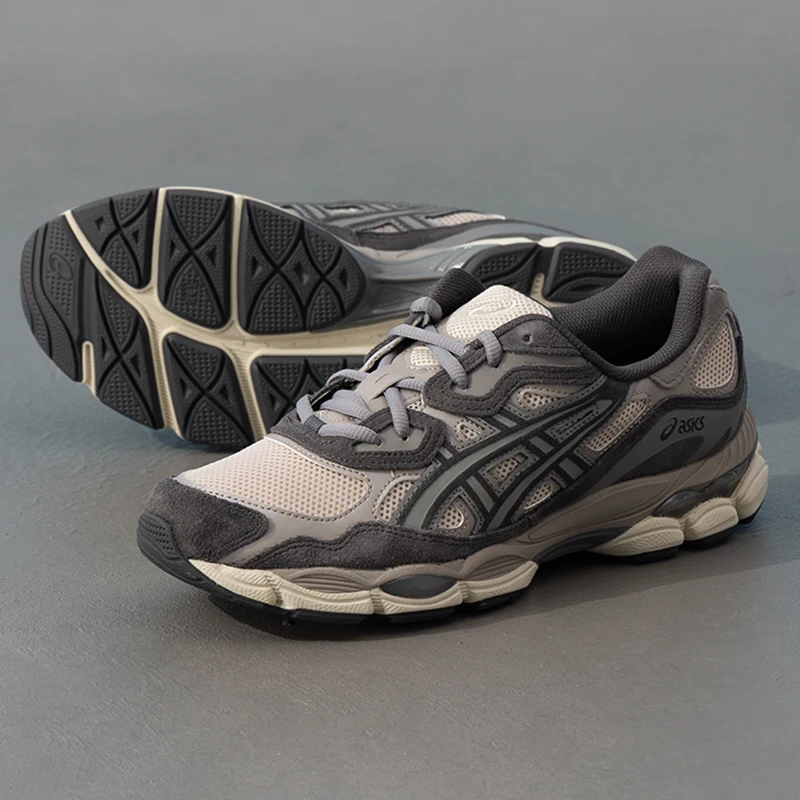 Asics Herren-Sportschuhe Gel-Nyc, atmungsaktiv, leicht, Low-Top, verschleißfest, modische Outdoor-Freizeitschuhe 1201A789-250