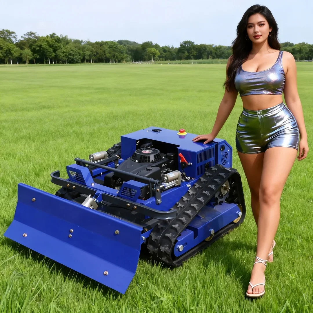 Maßgeschneiderter ferngesteuerter kompakter Roboter – Schneeschaufel mit 550 mm Schnittbreite für Rasenmähen Image
