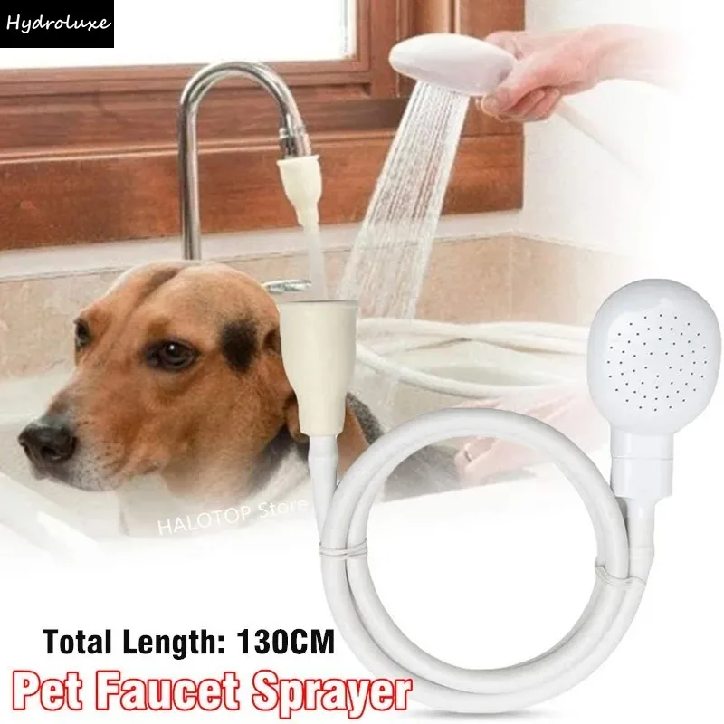 Haustier-Badebrause für Hunde und Katzen, Multifunktionale Dusche, Einfaches Baden, Gartensprühbrause, Duschkopf, Dusche-Verlängerung, Schnellanschluss Image