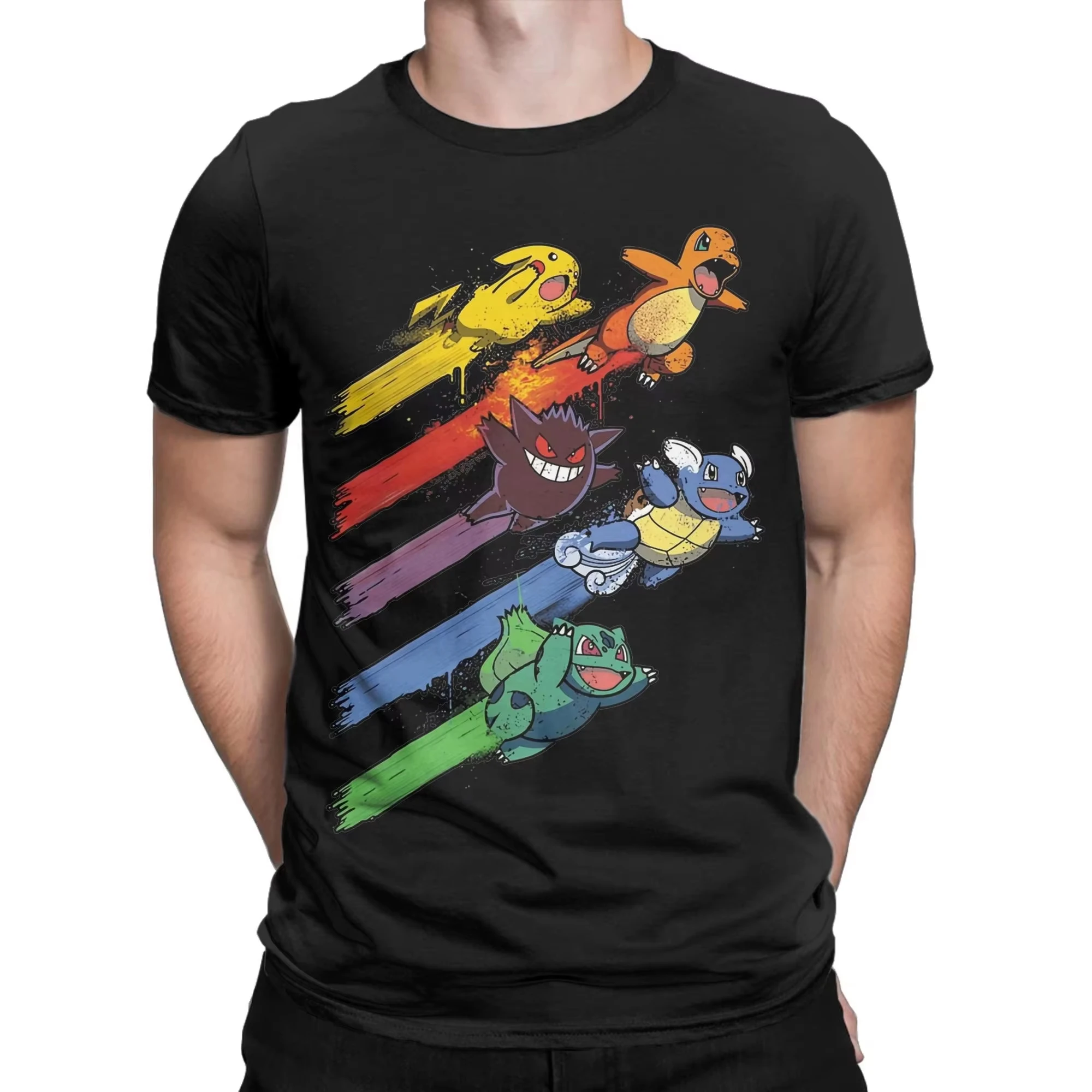 Anime Pokémon Bedrucktes T-Shirt Herren- und Damen-T-Shirt Herren-Oberteile Harajuku Y2K T-Shirt 2026 Sommer Neues T-Shirt Streetwear Image