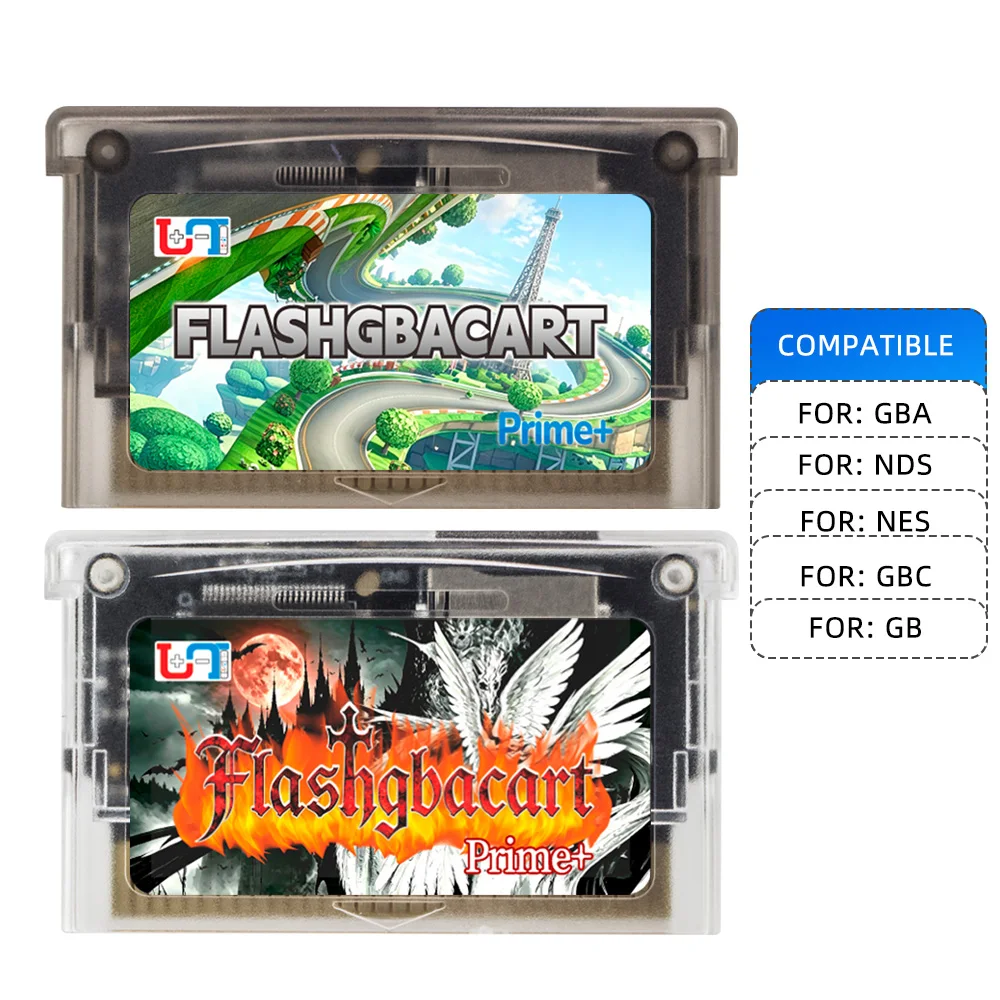 FLASHGBACART Superchis Prime+ Flash GBA Cart V2.0 Superchis GBA-Emulator Retro-Spiel Kompatibel mit NES/GBA/GBA SP/NDS/GB/GBC Image