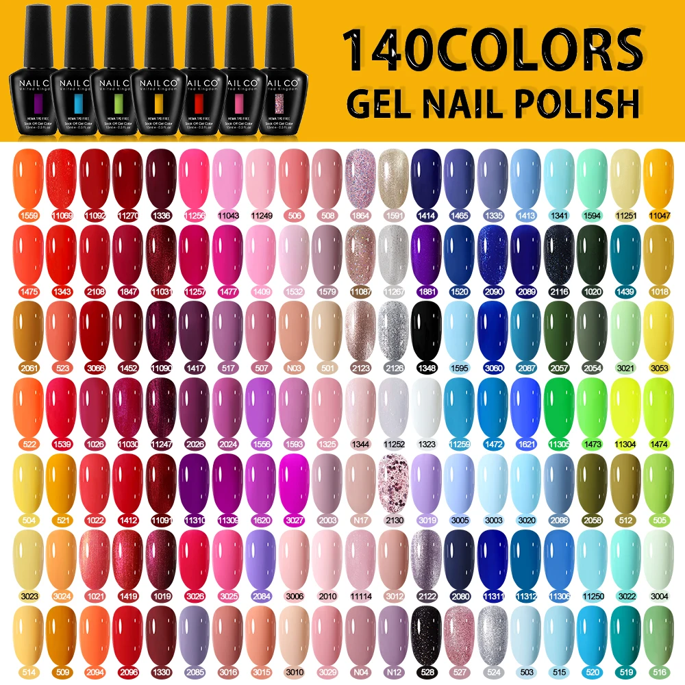 NAILCO 15ml UV&LED Farbgel Nagellack Hybrid-Lacke Maniküre Nagelgel Top Base Coat Soak-Off Semi-Permanent Gellack Image