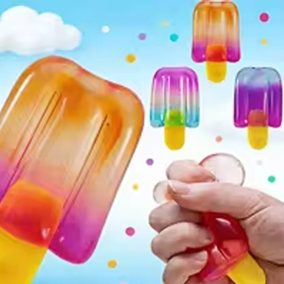 Eiscreme-Kaninchen Squishy Spielzeug Sommer Langsam Aufspringender Stressball Angstlinderung Sensorisches Nee Doh Spielzeug Geburtstagsgeschenke Image