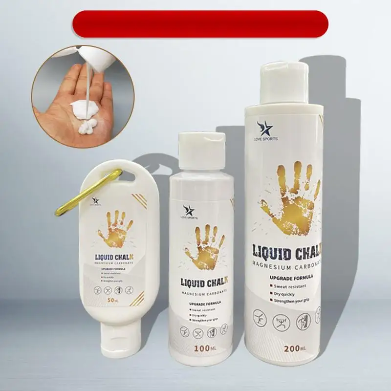 50/100/200 ml Flüssige Kreide Sport Magnesium Pulver Fitness Gewichtheben Anti Slip Creme Grip Gewichtheben Klettern gym Power Image