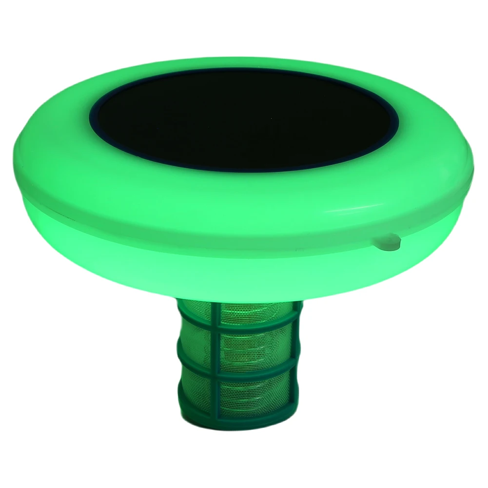 Ioniseur de piscine solaire LED 7 couleurs veilleuse ioniseur de piscine en cuivre ioniseur de piscine en cuivre flotteur pour piscines et spas d'eau douce et salée