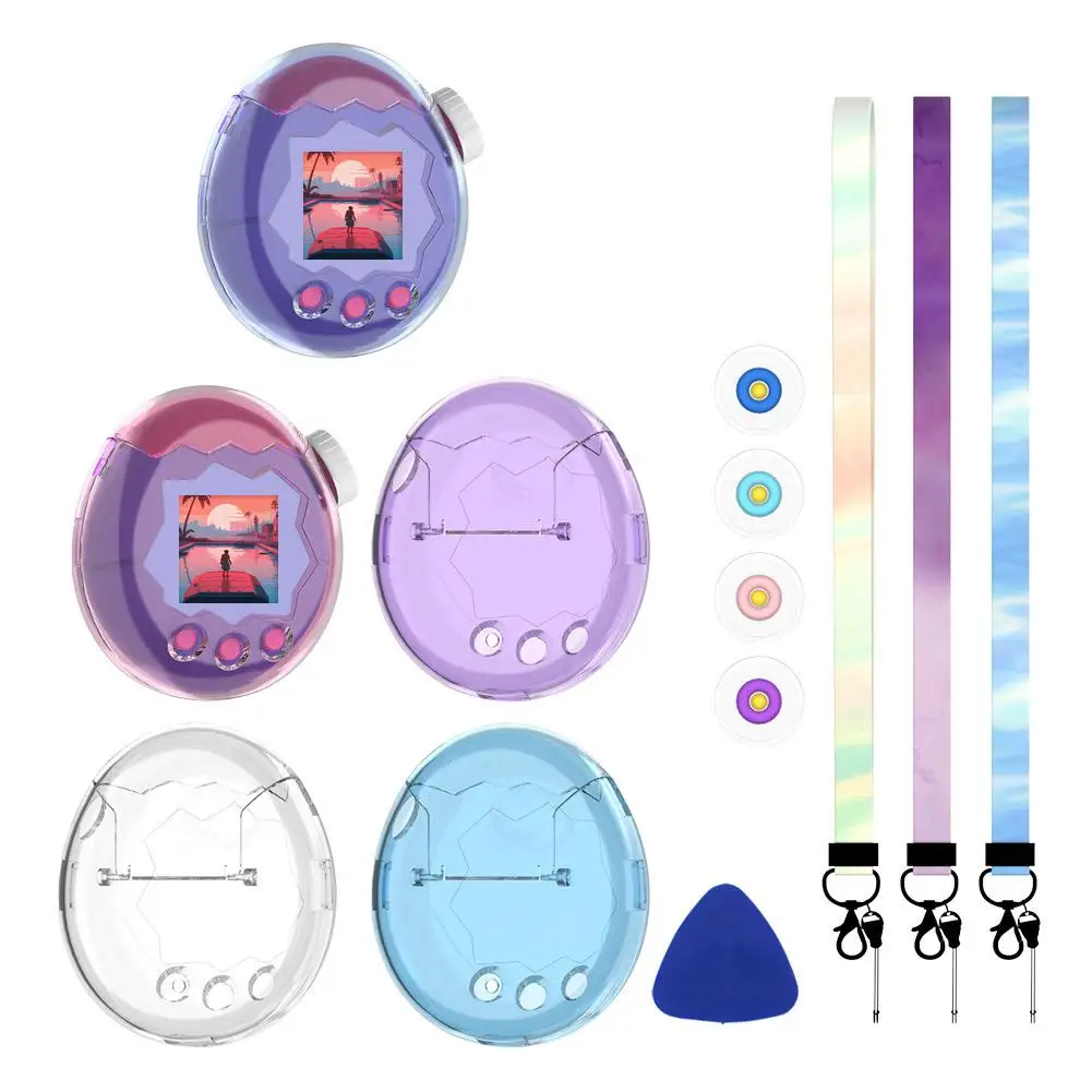 PC Transparente Schutzhülle für Tamagotchi Paradise Electronic Pets Game, Schutzhülle gegen Stürze, elektronische Haustierhülle Image
