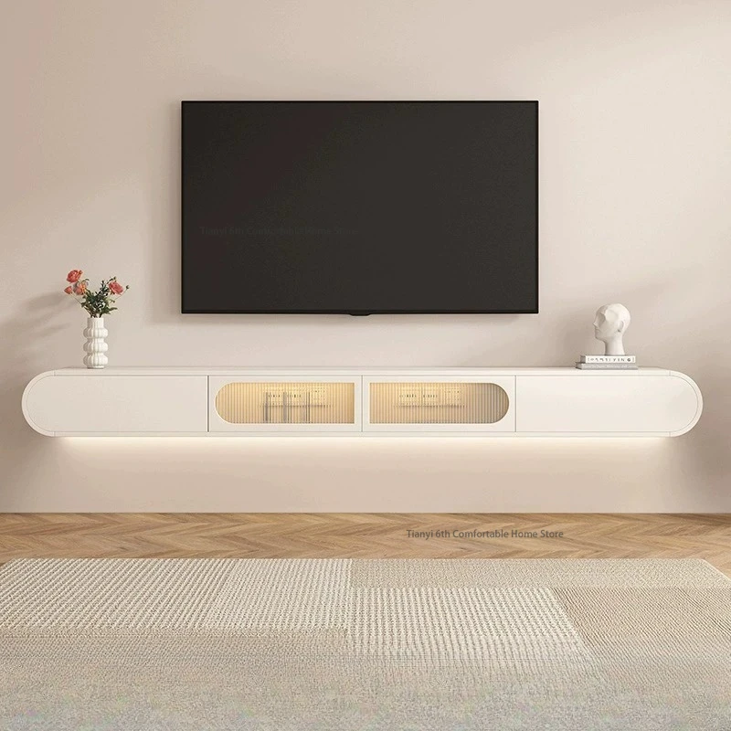 Nordic Creative Floating TV-Schrank, schlicht, modern, für Wohnzimmer und Schlafzimmer, hängende TV-Schränke, Wohnmöbel, Mesa para TV FYFS