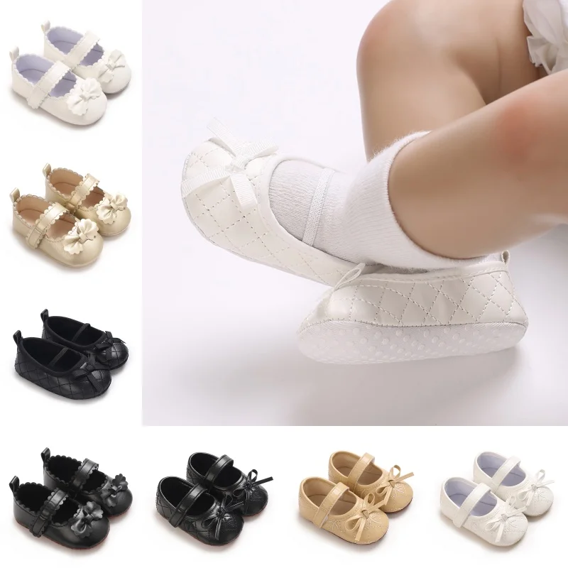 Elegante, edle Schuhe für neugeborene Mädchen, lässige, bequeme Wanderschuhe mit Stoffsohle, modische Alltags-Freizeitschuhe