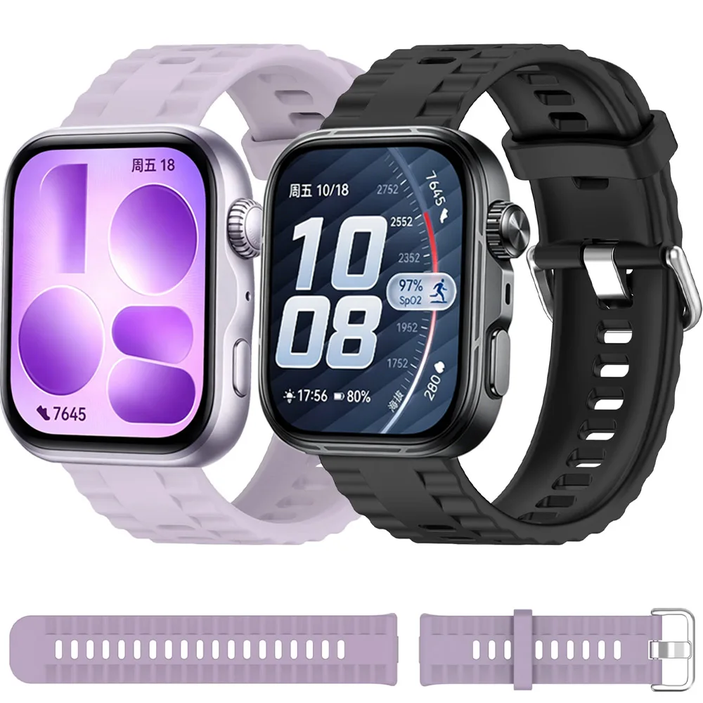 Silikonarmband für Huawei Watch Fit 5 Pro/5/4/3 Offizielles Original-Armband Correa für Huawei Watch Fit 4 Pro/Fit 5 Pro Zubehör Image