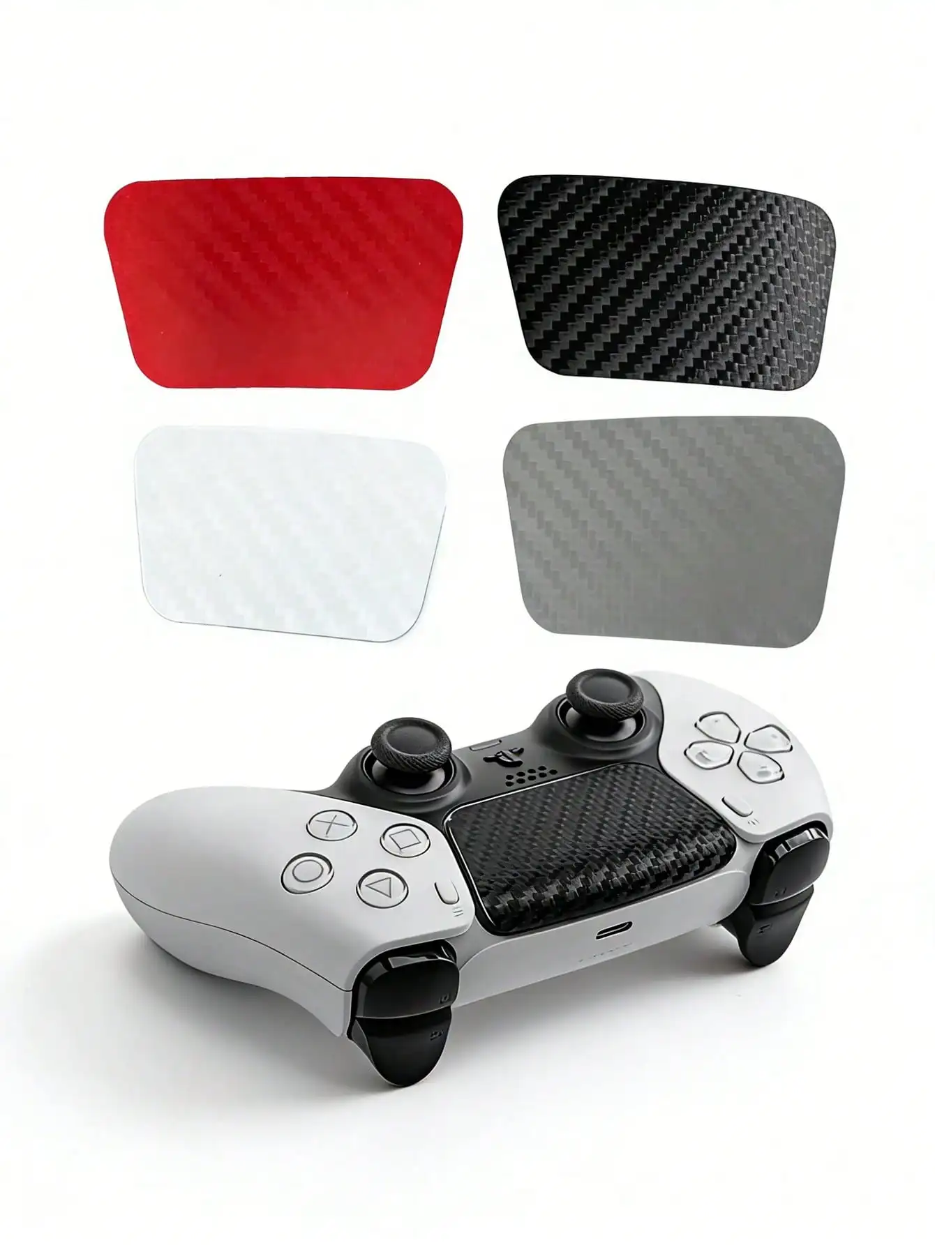 Handle Texture Skin (2-Pack) - Enhanced Touch Protection Sticker, Scratch-Resistant, Suitable for PlayStation 5 Gamepad Panel