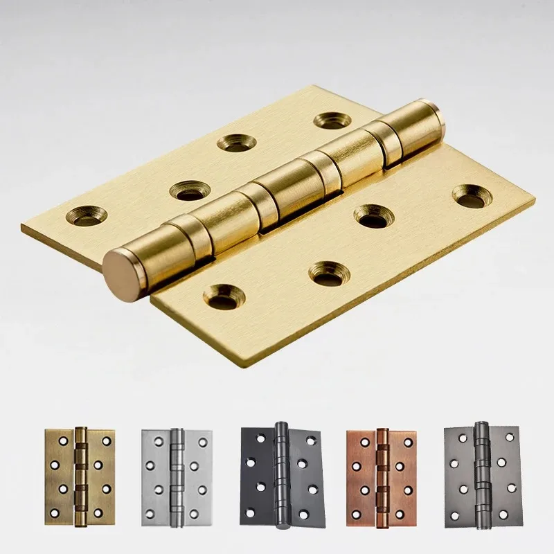 3mm Edelstahl-Türscharnier für schwere Holztüren, geräuscharmes Gemel-Scharnier, 4-Zoll-Lagerscharnier für Zimmertüren, Möbelbeschläge