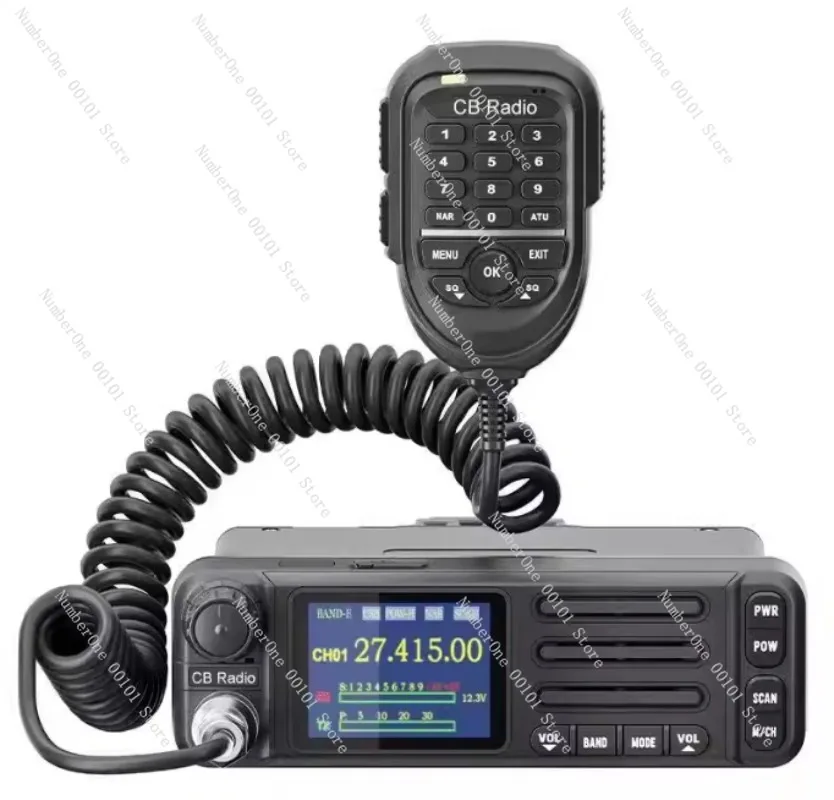 HamGeek 6699-CB Funkgerät 1-30MHz/21-30MHz Mobilfunkgerät mit Unterstützung für FM/AM/CW/SSB-Modi und Mikrofon Image