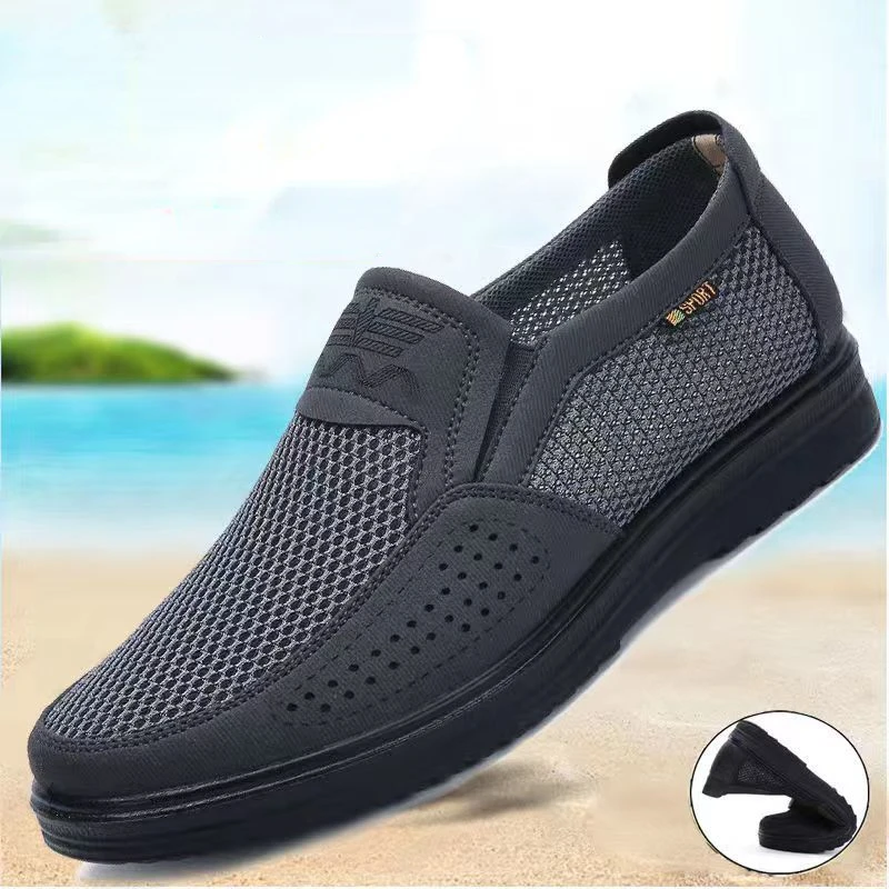 Sommerliche Herren-Loafer aus atmungsaktivem Mesh – Leichte und bequeme Freizeitschuhe für Herren, ideal zum Gehen und Autofahren, große Größen 38-48, Neu