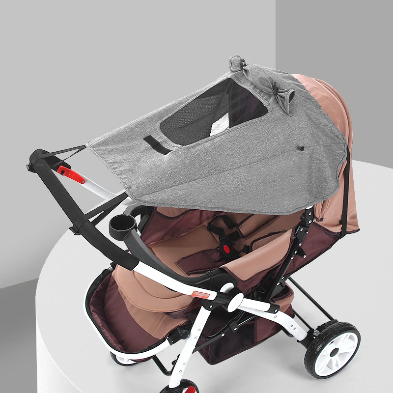  Baby-Kinderwagen Sonnenschutz, Kinderwagen-Sonnenschirm, Kinderwagen-Zubehör, Neugeborenen-Buggy Sonnenschutz UV-Haube Image