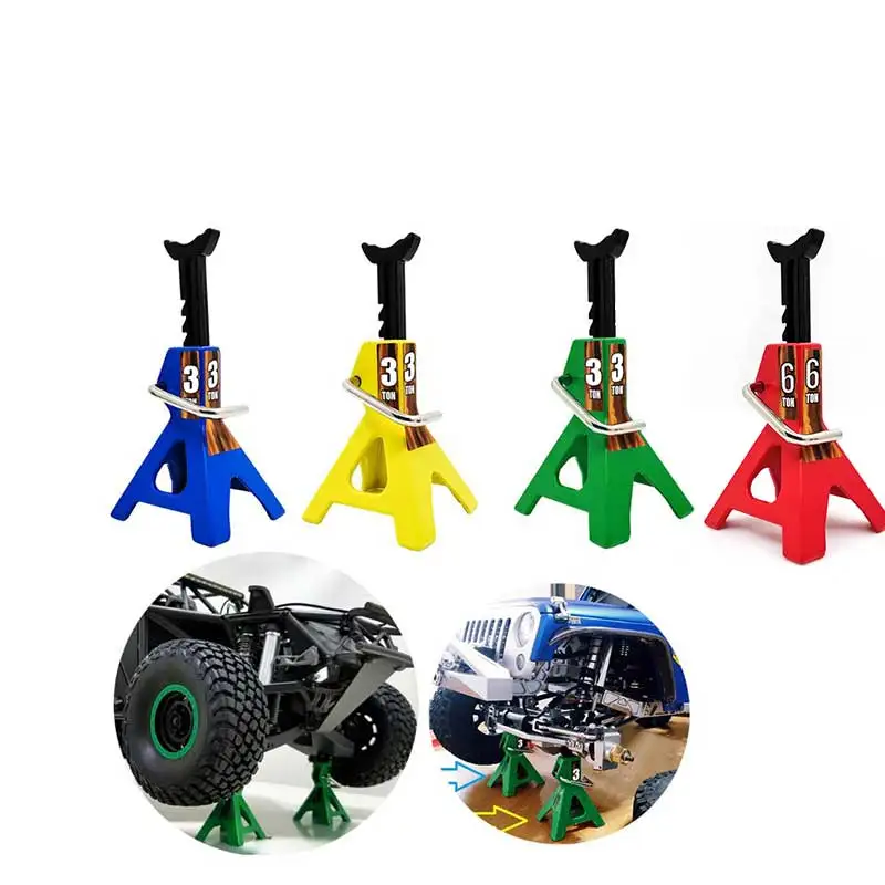 RC Car Jack Stands 6T Metall höhenverstellbar 1PCS für 1/10 RC Crawler TRX4 TRX6 Axial SCX10 Wraith RR10 VS4-10 Redcat Gen8 Image