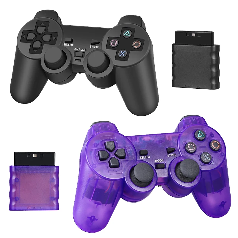 Wireless Gamepad for PS2/PS1 Controller for 2.4G Vibration Playstation 2 Console Double Shock Joystick USB PC Game Controle