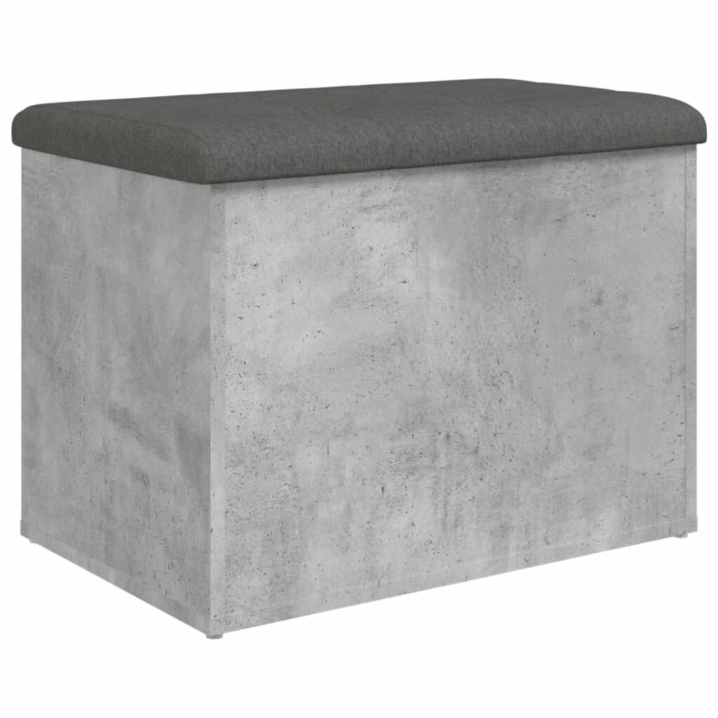 Décoshop26 - Aufbewahrungsbank Farbe Betongrau 62 x 42 x 45 cm Holzwerkstoff DEC024765 Image