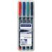 Staedtler Lumocolor Permanent Marker Set of 4 - Assorted Medium