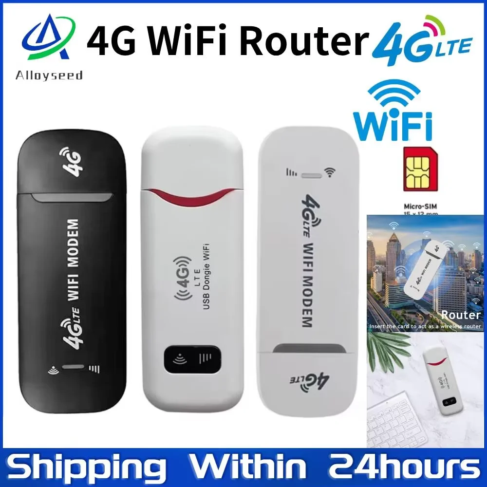 4G/5G Mobiler WIFI-Router 150 Mbit/s 4G LTE Wireless USB Dongle Modem Stick Sim-Karte Pocket Hotspot WiFi Breitband für Home Office Image