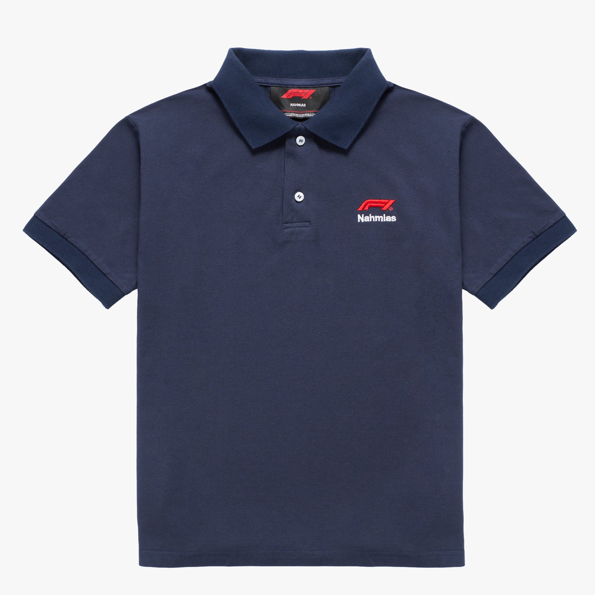 Polo unisexe NAHMIAS x F1 bleu marine - unisexe Taille: XL