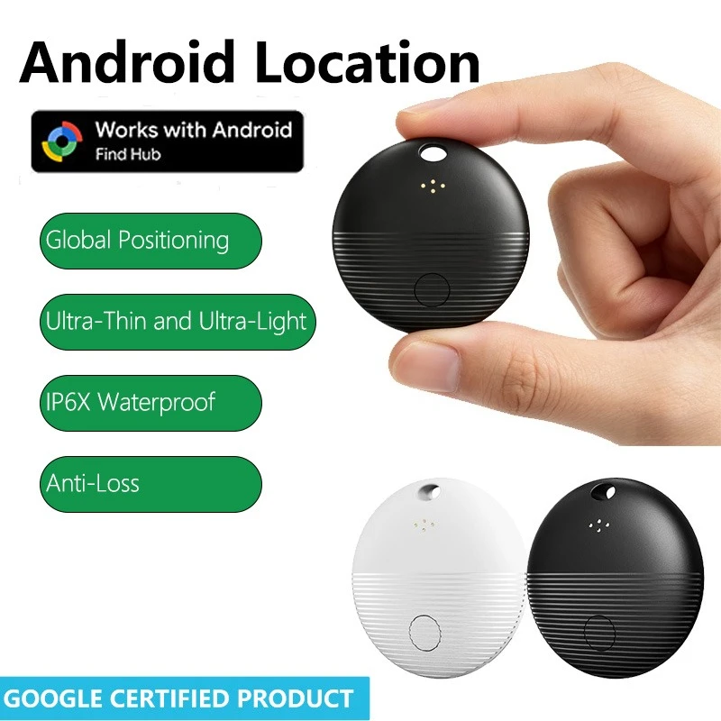 Nouveau Traceur GPS Android Google Find My, Localisateur GPS Air Tag, Dispositif de Suivi GPS pour Voiture, Traceur GPS pour Vélo, Sécurité Électronique