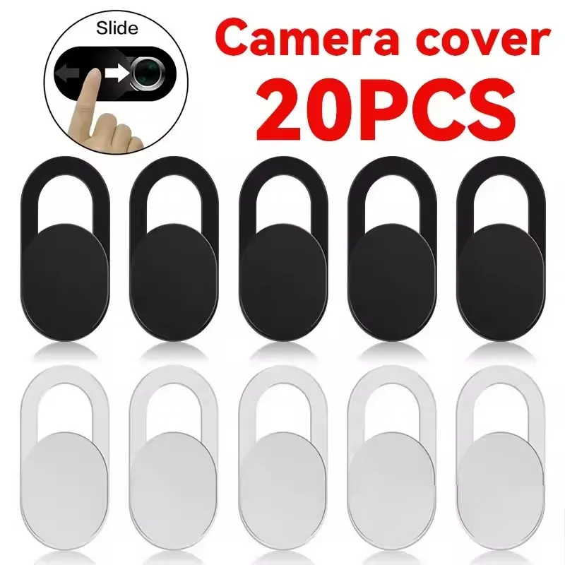 Cache-webcam magnétique coulissant en plastique pour iPad, tablette, ordinateur portable, PC, objectifs de téléphone portable – Autocollant de confidentialité