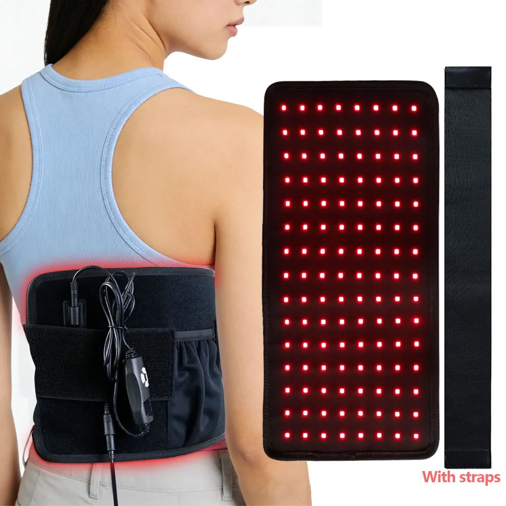 Rot- und Infrarot-Lichttherapiegürtel 850nm 660nm LED-Gerät Taillen-Wärmepad Ganzkörper-Schmerzlinderung Fettverbrennung Fitnessgürtel Image