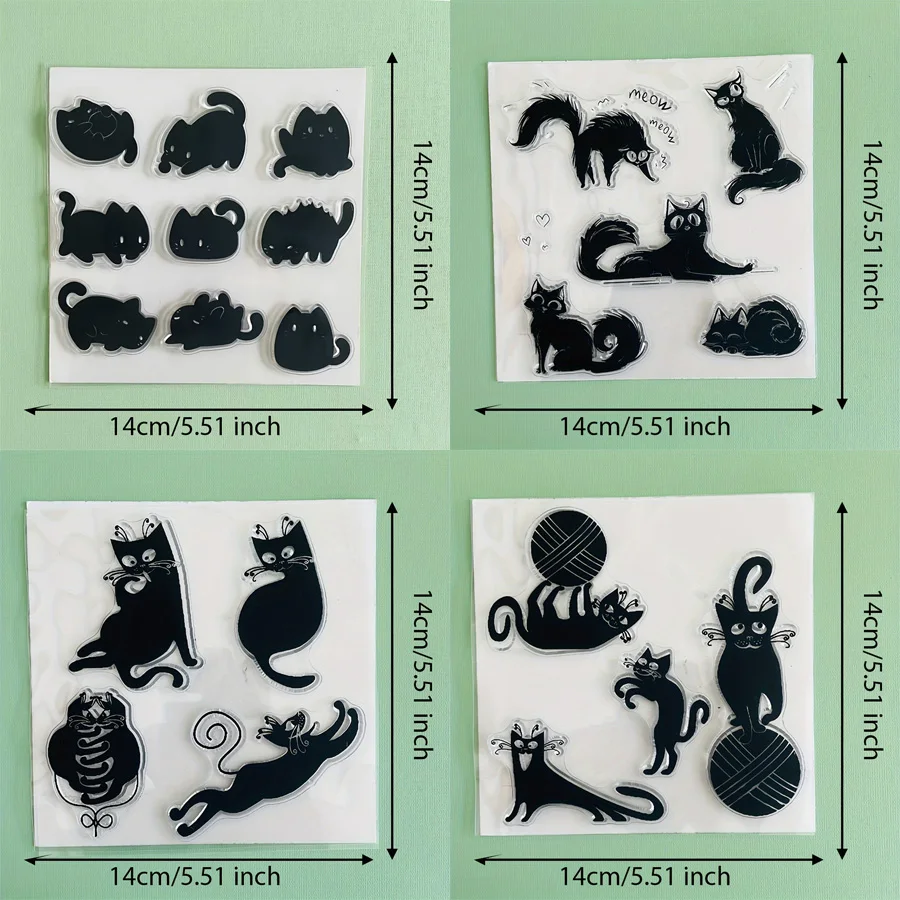 Tier-/Transparentstempel/Gummi-Silikon-/Gummisiegel für DIY-Scrapbooking/Kartenherstellung/Album/Dekorationshandwerk/Siegel/Wiederverwendbar Image