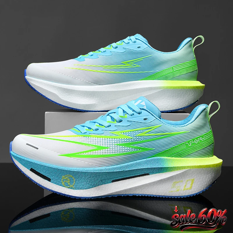 Scarpe da Corsa 2026 con Ammortizzazione ad Aria, Scarpe da Jogging con Piastra in Carbonio per Maratona, Sneakers Sportive Traspiranti Leggere Antiscivolo da Uomo e Donna