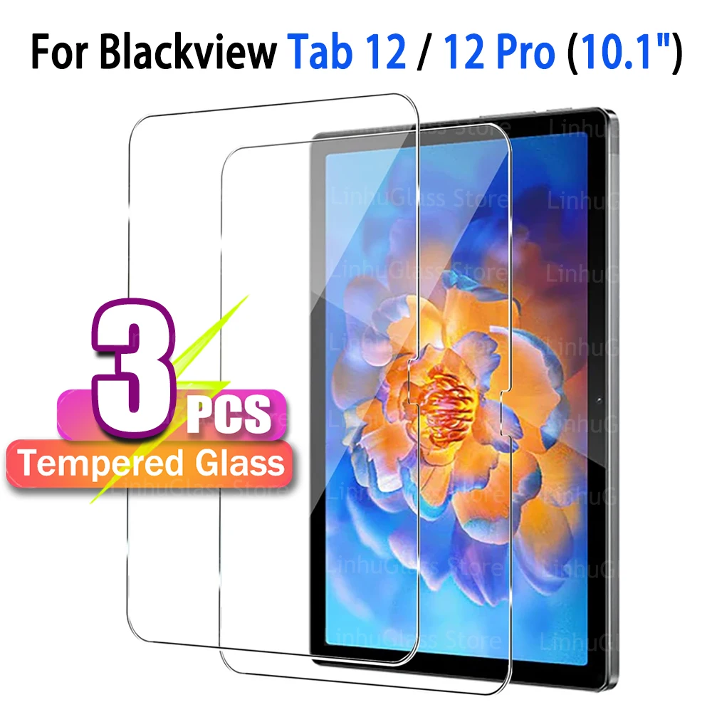 Tablet-Schutzfolie für Blackview Tab 12 / 12 PRO 10,1 Zoll HD, klar, 9H Härte, kratzfest, Displayschutzfolie aus Glas Image