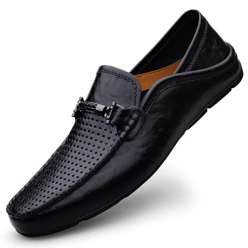 Slip On Leder Freizeitschuhe Herren Loafer Frühling Sommer Große Größe 48, 49, Mocasines Hombre Loafer