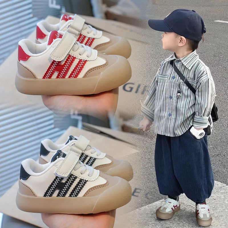 Leichte Freizeitschuhe für Kinder, Jungen und Mädchen, rutschfest, atmungsaktiv, flexibel, bequemes Design, Turnschuhe, Outdoor-Spielschuhe für Kinder