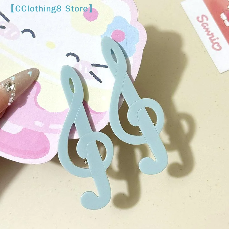 5 Stück Y2K Vintage Musiksymbol Haarspangen Retro Seitenpony-Clip Süße Niedliche Haarnadeln Modische Ästhetische Haaraccessoires【AliS8】 Image