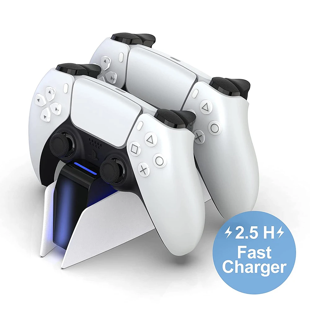 für PS5 Typ-C DualSense Ladestation Dual Charging Dock Ladestation für PlayStation 5 DualSense Wireless Game Controller Image