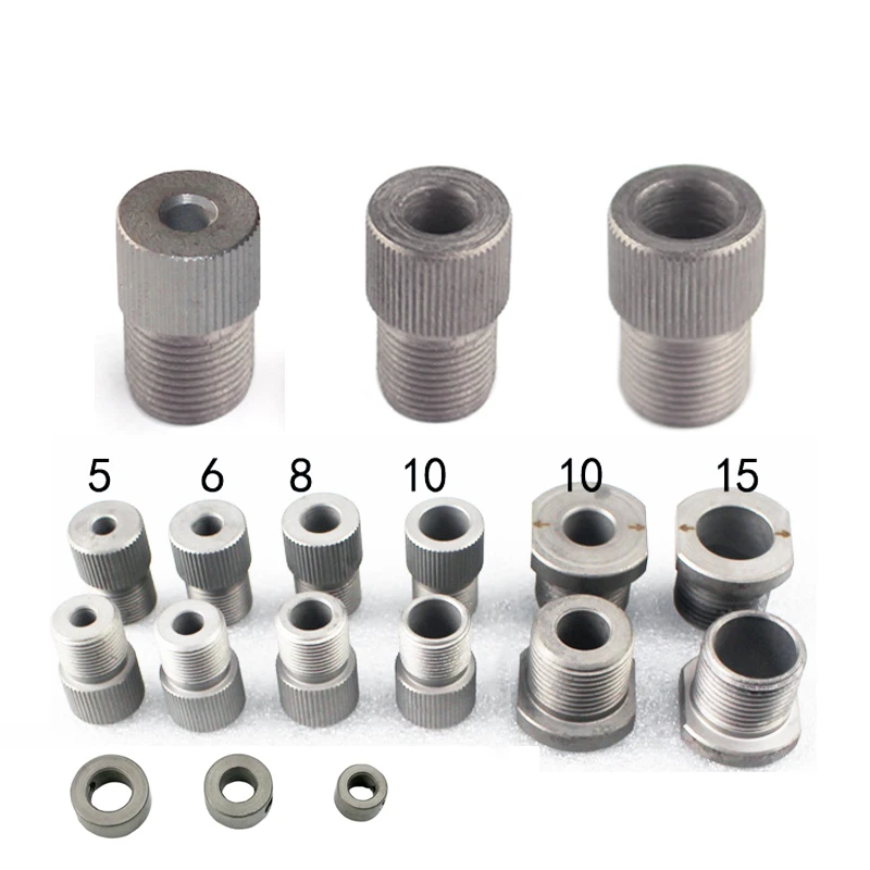 Holzbearbeitung Puncher Zubehör 3mm-15mm Bohrer Hülse Für Dübel Jig Loch Bohren Locator Guide Buchse Zimmermann werkzeug Image